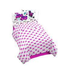 Load image into Gallery viewer, Lay Lay Toodles Pink Poodles Kids 4-Piece Full Sheet Set, Microfiber, Pink,
