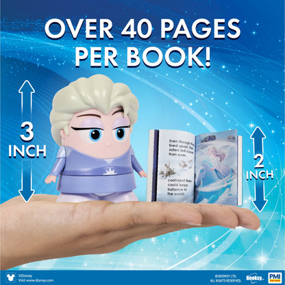 Booksy Disney Edition Elsa Collectible Figure with Tiny Storybook