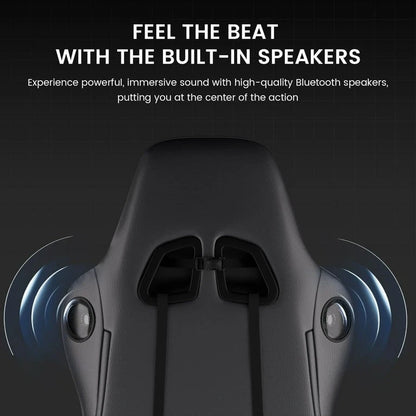 GTRACING GTW-100 Reclining Gaming Chair Bluetooth Footrest Adjustable Pillows