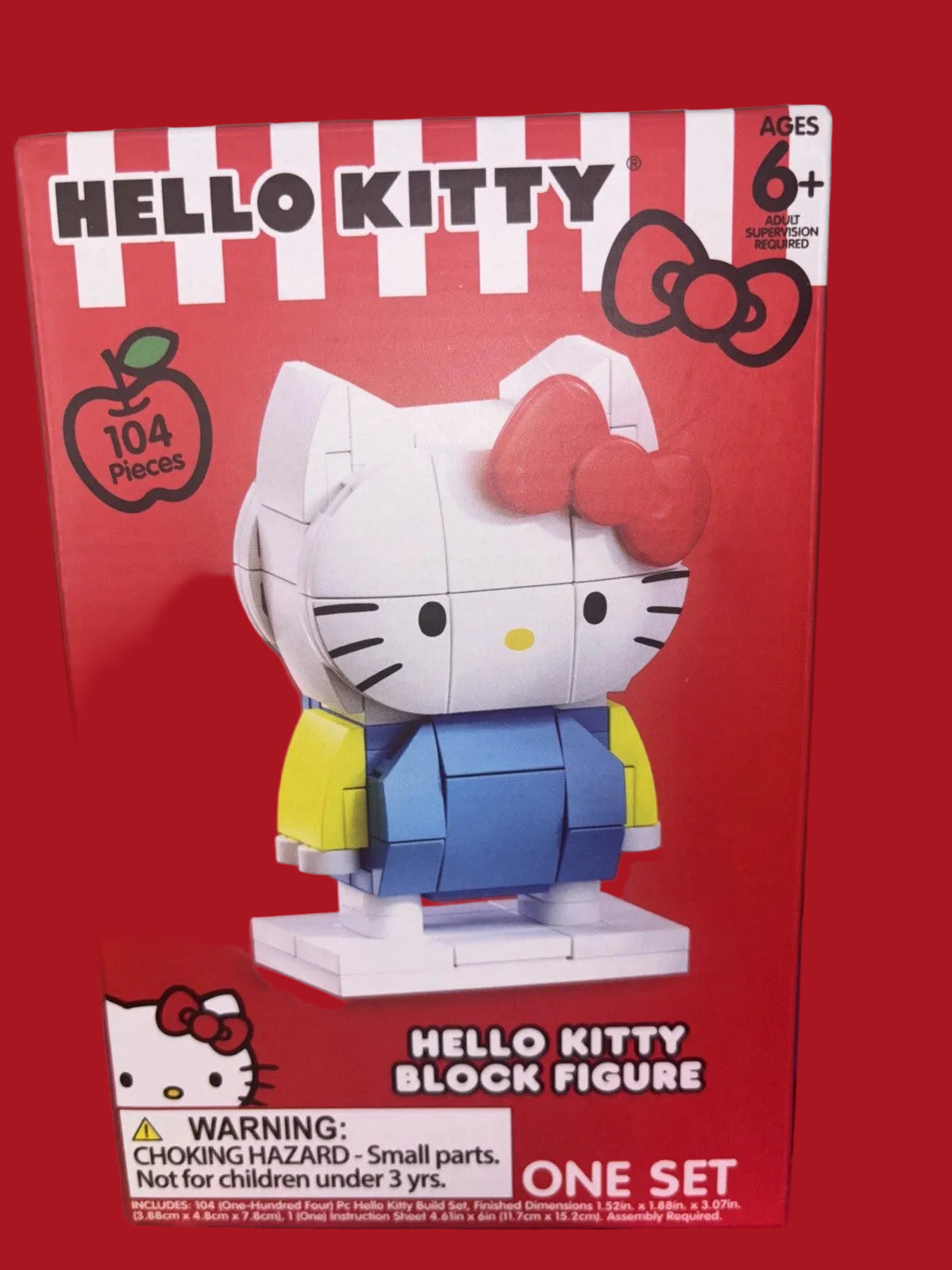 Hello Kitty 104pc Building Block Figure Set Factory