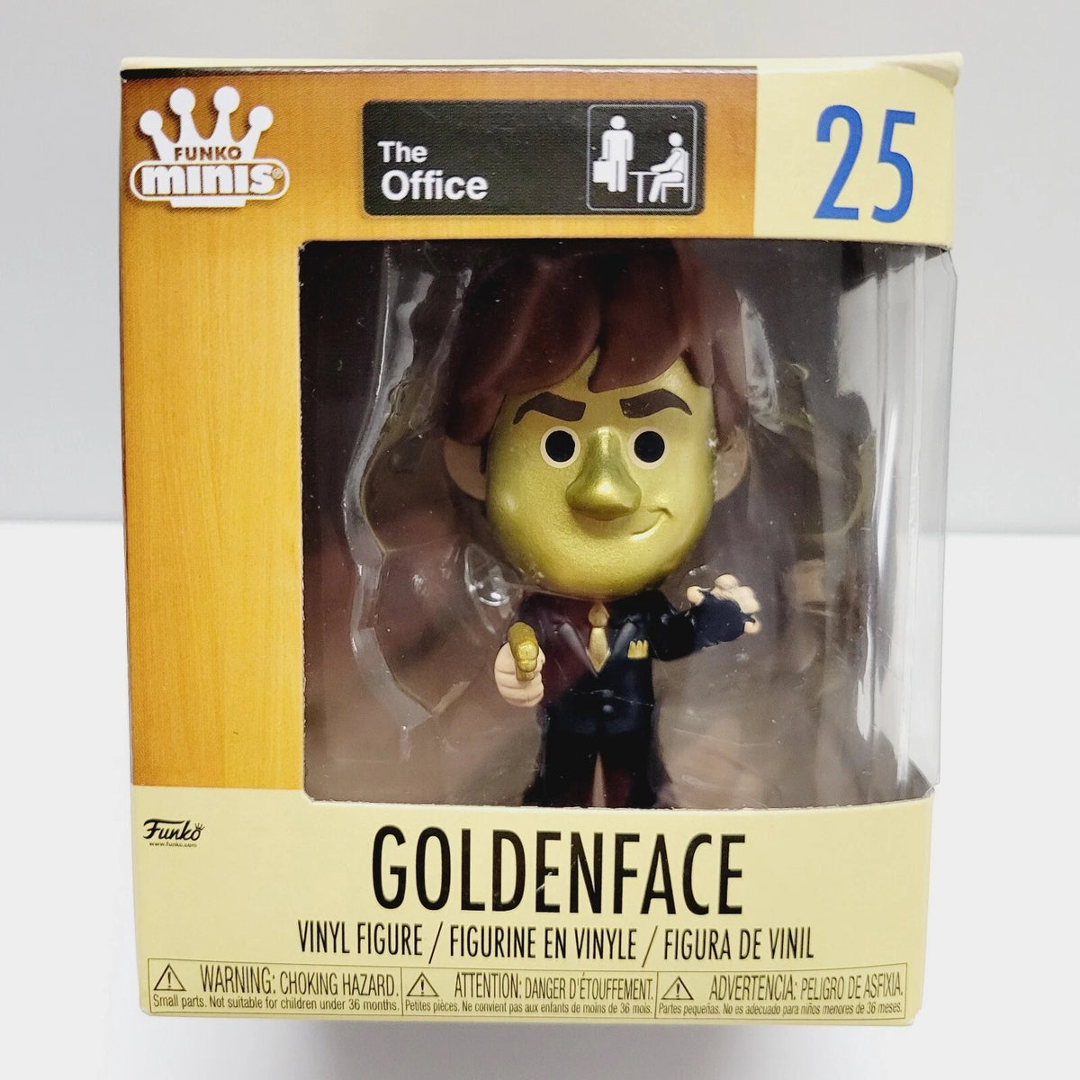 The Office Funko Minis Mini #25 Jim Halpert Goldenface Gold Face Chase! Rare Hot