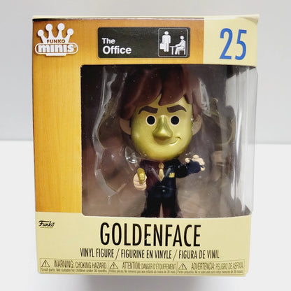 The Office Funko Minis Mini #25 Jim Halpert Goldenface Gold Face Chase! Rare Hot