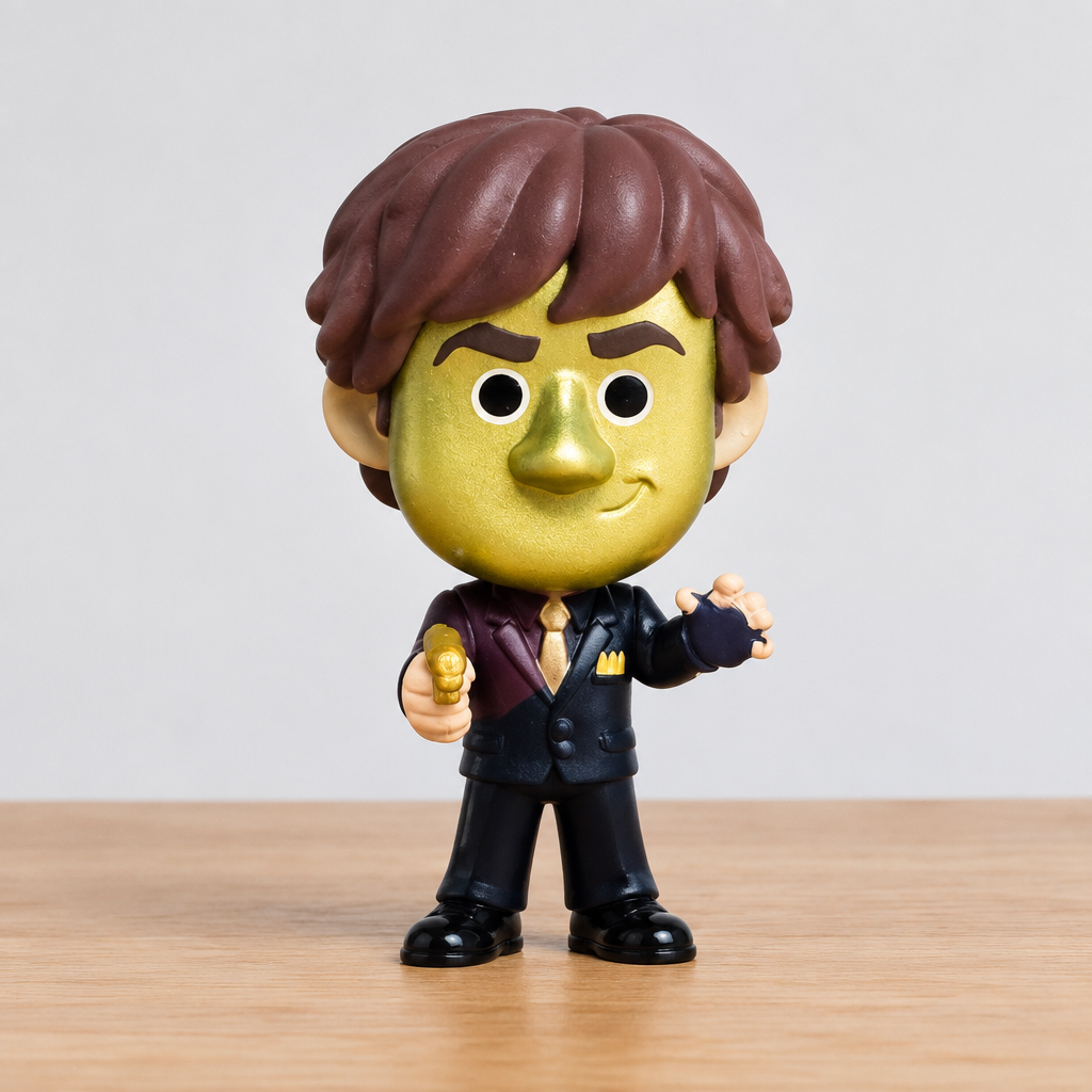 The Office Funko Minis Mini #25 Jim Halpert Goldenface Gold Face Chase! Rare Hot