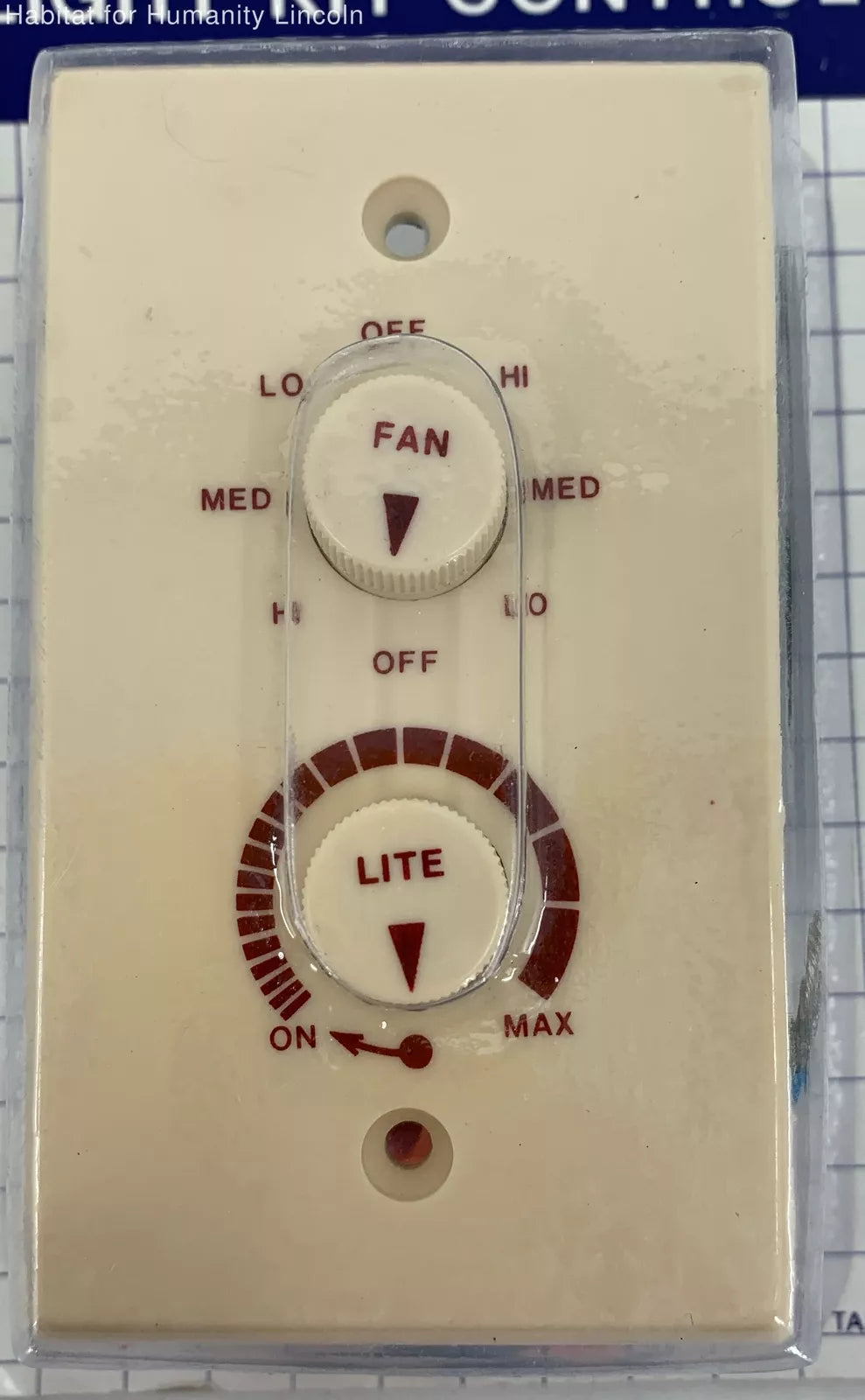 Libco/Litex Dual Fan & Light Wall Control Kit (WM-4)