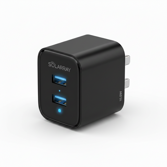 SOLARRAY Dual port USB Wall Charger 15.5W