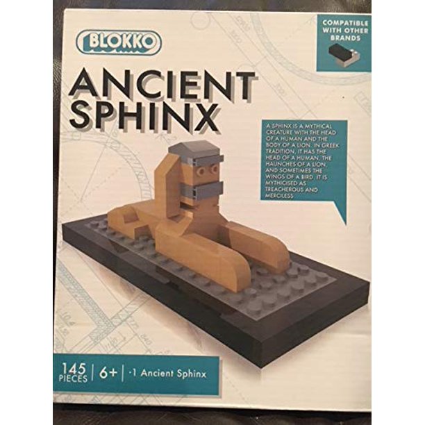 BLOKKO Building Block Set: Ancient Sphinx 145 Pieces Compatible with Other Brands