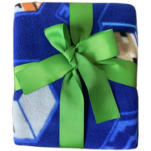 Load image into Gallery viewer, Mojang Minecraft Blue Plush Blanket 40&quot; x 50&quot; Fleece Throw Soft &amp; Cozy
