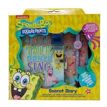 Load image into Gallery viewer, Inkology 6-Piece Diary Sets, SpongeBob Squarepants, 120 Pages (60 Sheets), Pack Of 6 Sets

