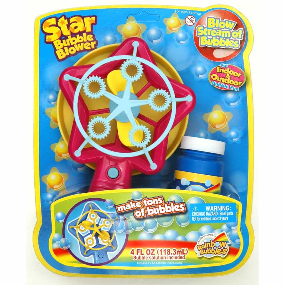 Rainbow Bubbles Star Bubble Blower