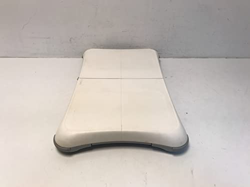 Top of the white balance board, a little scuffed, on a white table
