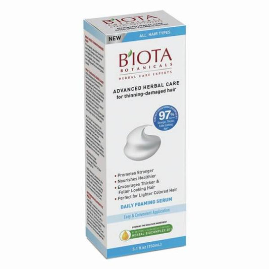 BIOTA BOTANICALS Advanced Herbal Care Leave In Daily Foam 5.01 Oz Model #XS-5003722, UPC: 817402010373 - Realmdrop Shop