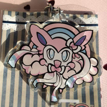 Load image into Gallery viewer, Pokemon Keychain - Sylveon Cloud
