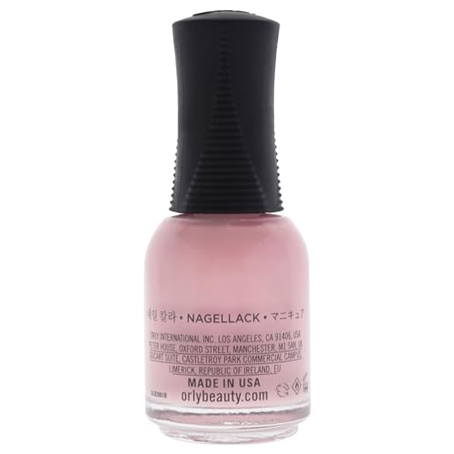 Back of the pink polish bottle, made in USA