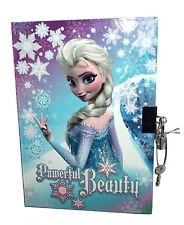 Frozen Powerful Beauty diary with Elsa, snowflakes and a lock and key