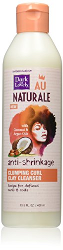 Curly Hair Products by SoftSheen-Carson Dark and Lovely Au Naturale Clumping Curl Clay Cleanser, with Argan Oil and Coconut Oil, for Curls and Coils, Paraben Free, 14.4 oz