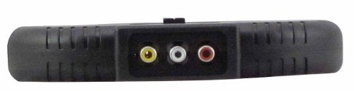 Front edge of the A/V selector with one yellow, white and red output