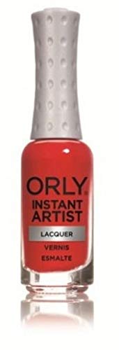 Orly Instant Artist Lacquer Based Nail Lacquer, Fiery Red, 0.3 Fluid Ounce