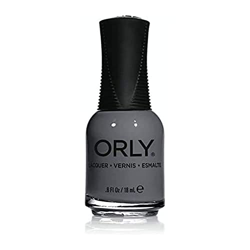 Bottle of slate grey creme Orly nail lacquer, 0.6 fl oz