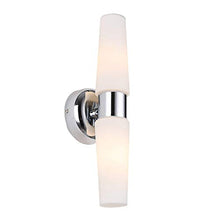 Load image into Gallery viewer, Trend RUNNLY Bathroom Vanity Light, Bathroom Light Fixtures Chrome with Opal Glass Wall Sconce Wall Light Fixture
