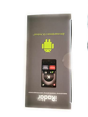 Side of the Cobra iRadar box with the Android robot and phone screen
