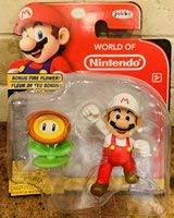 Load image into Gallery viewer, World of Nintendo Fire Mario 2.5 inch Figure with Fire Flower
