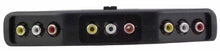 Load image into Gallery viewer, TriQuest 3-In-1 Composite Audio/Video Selector Switch Box, Black (5450)

