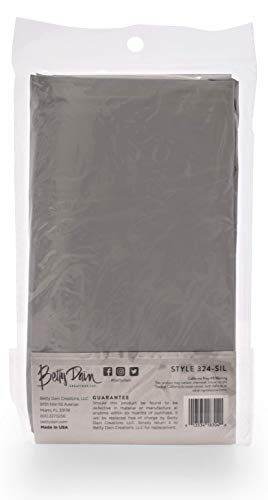 Back of the silver Jumbo Shampoo Cape bag, style 324-SIL