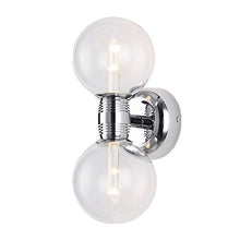 Load image into Gallery viewer, Trend RUNNLY Wall Lamp Sconce Light Bathroom Vanity Lighting with Cree Chip 2x5W, Chrome with Clear Glass
