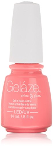 Gelaze Gel-N-Base Polish, Shocking Pink, 0.5 Fluid Ounce