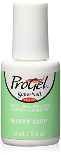 Bottle of pastel mint green creme ProGel gel polish, 14 ml