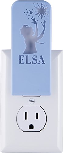 Disney Frozen Elsa Silhouette Night Light, Always On, Long-Life LED, Ideal for Bedroom, Nursery, Bathroom, Hallway, Stairs, 32512