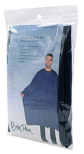 Load image into Gallery viewer, Betty Dain Premier Barber Cutting/Styling Cape, Black Trim Piping, High-end Look, Soft, Lightweight, Water Resistant Nylon, Repels Hair, Snap Closure at Neck, Generous 54 x 60 inch Size, Navy
