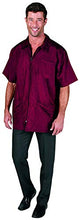 Load image into Gallery viewer, Betty Dain Nylon Barber Jacket, Short-Sleeves,  Burgundy, XL
