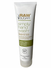 Load image into Gallery viewer, Raw Sugar Simply Hand Wash Sensitive Skin Green Tea Cucumber Aloe Vera

