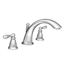Load image into Gallery viewer, Moen 86440 Deck Mounted Roman Tub Faucet Trim from the Caldwell Collection, Chrome by Standard Plumbing Supply
