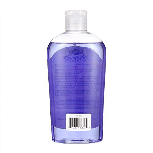 Back of the purple hand soap bottle with directions and barcode
