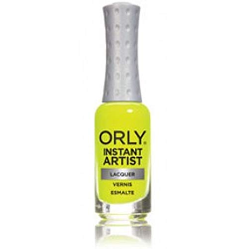 Orly Instant Artist Lacquer Based Nail Lacquer, Hot Yellow, 0.3 Fluid Ounce