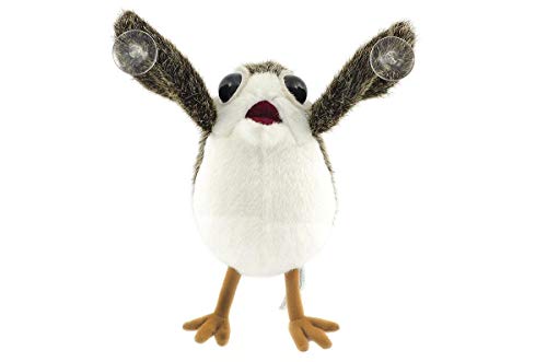 Star Wars The Last Jedi Porg on Board Figure Suction Cup Plush - White and Brown