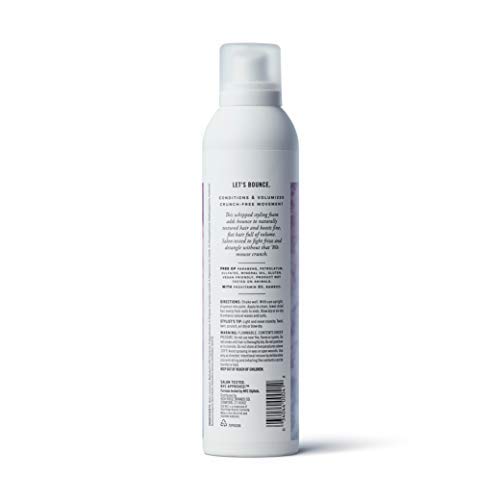 Back of the white SGX NYC mousse can with directions and description