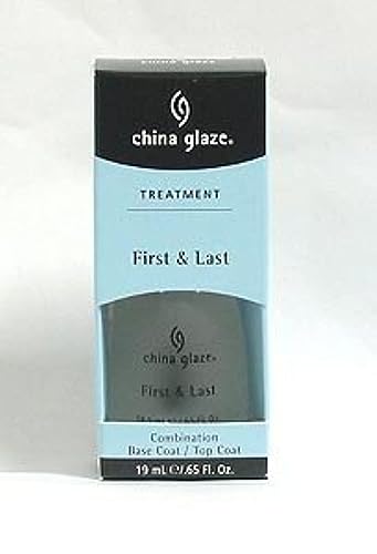 Boxed bottle of First and Last base coat and top coat, 0.65 fl oz