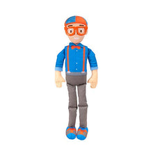 Load image into Gallery viewer, Blippi BLP0013 Bendable Plush Doll, 16” Tall Featuring SFX-Squeeze The Belly to Hear Classic catchphrases-Fun, Educational Toys for Babies, Toddlers, and Young Kids
