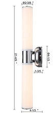 Load image into Gallery viewer, Trend RUNNLY Wall Lamp Sconce Light Bathroom Vanity Lighting, Chrome with Opal Acrylic Shade
