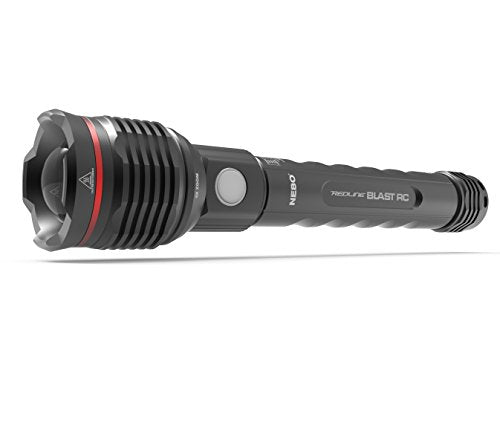 NEBO 3200-Lumen LED Rechargeable Flashlight: 4x zoom, 4 modes, waterproof, Impact resistant, power bank - Redline Blast RC 6697
