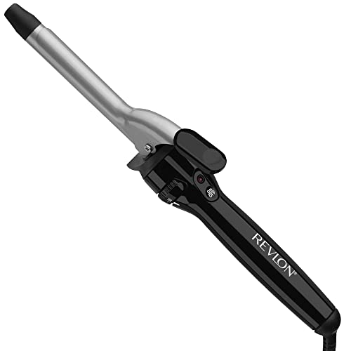 Black Revlon 3/4 inch curling iron with ceramic barrel and heat dial