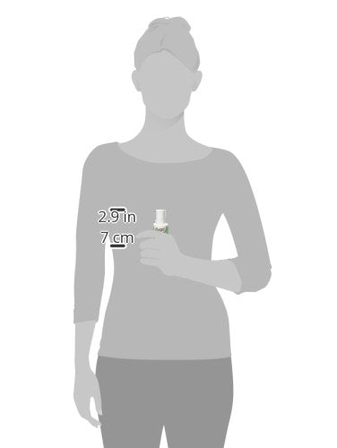 Outlined figure holding the small gel polish bottle, 2.9 inches tall