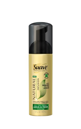 Suave Professionals All Day Body Leave-In Foam, Seaweed & Lotus Blossom 5 oz