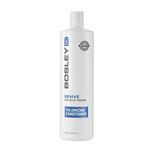 BosleyMD BosRevive Volumizing Conditioner for Noticeably Thinning and Non Color Treated Hair, Liter, 33.8 Fl Oz