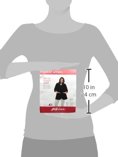 Salon Stylist Jacket, Cut for Curves, Three-quarter Length Sleeves - Realmdrop Shop