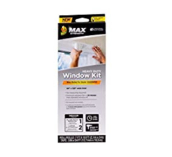 Duck Max Strength Rolled Clear Plastic Window Insulation Kit - 84 in x 120 in UPC: 075353983669