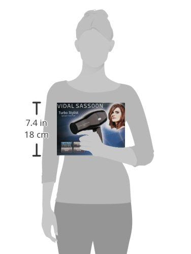 Vidal Sassoon Vsdr5524 1875w Turbo Dryer, Black